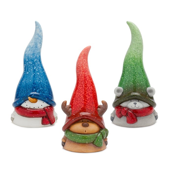 Whimsical Terra Cotta Winter Animal Decor (Set of 3) Thumbnail