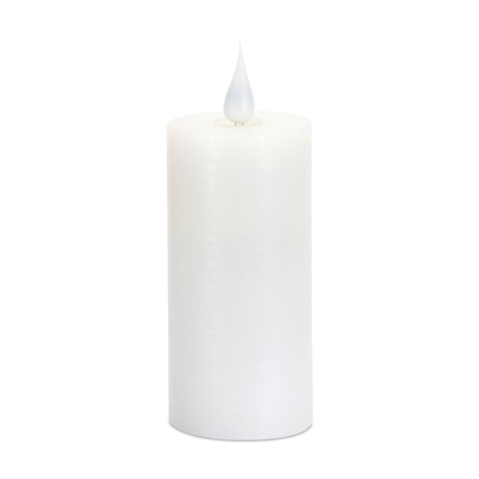 White LED Designer Wax Candle with Moving Flame Thumbnail