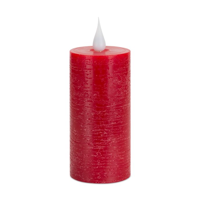 Red LED Designer Wax Candle with Moving Flame Thumbnail