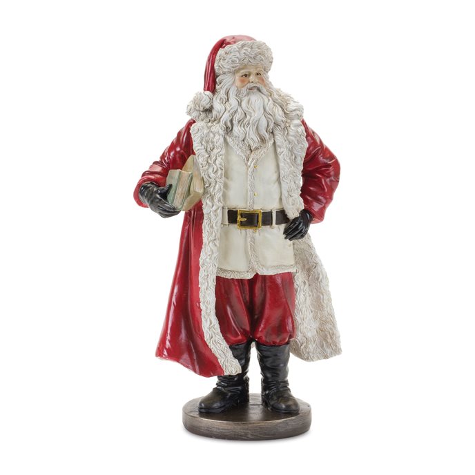 Standing Santa Statue with Books (Set of 2) Thumbnail