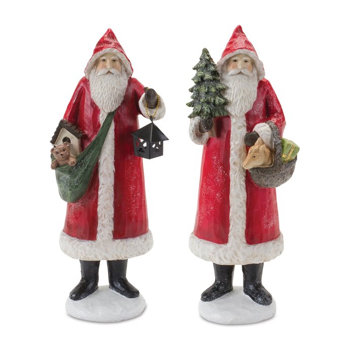 Woodland Santa Figurine (Set of 2) Thumbnail