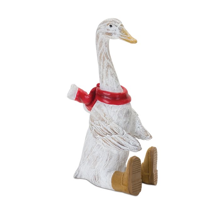 Winter Goose Figurine with Boots (Set of 2) Thumbnail