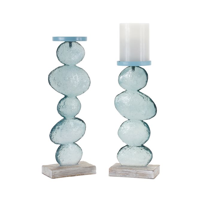 Stacking Rocks Candle Holder (Set of 2) Thumbnail