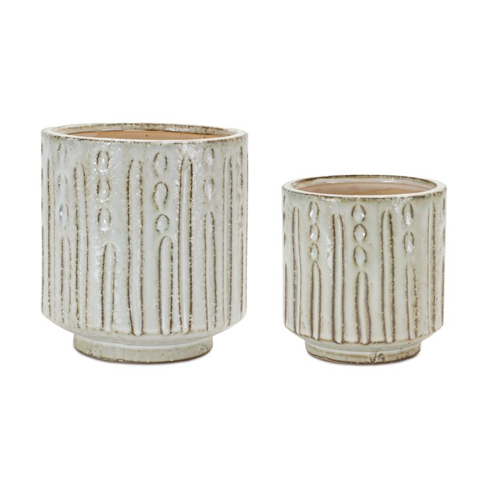 Distressed Clay Planter (Set of 2) Thumbnail
