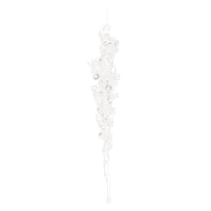 Glittered Icicle Drop Ornament (Set of 24) Thumbnail