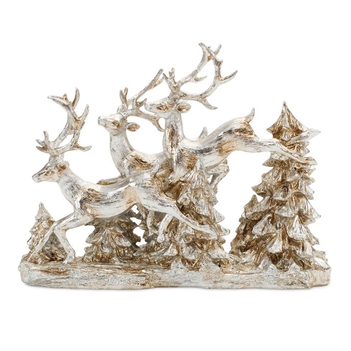 Woodland Deer and Trees Display 15.5"L Thumbnail