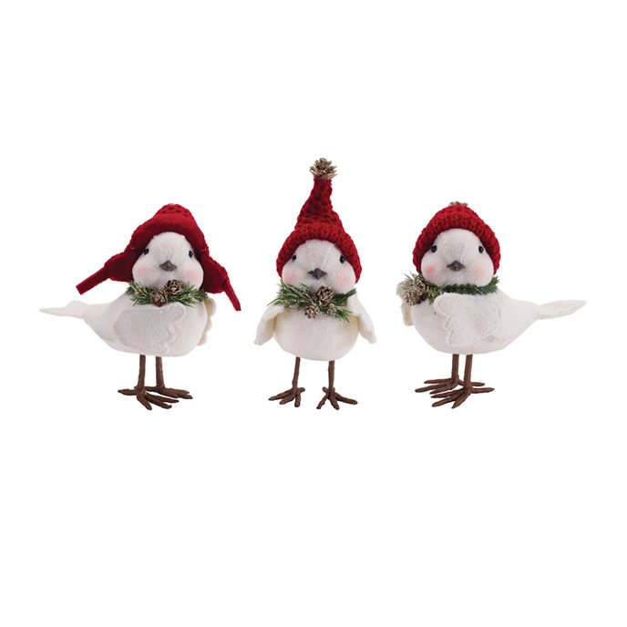Winter Bird Shelf Sitter with Natural Accents (Set of 12) Thumbnail