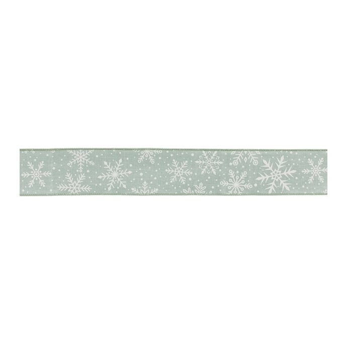 Wired Snowflake Ribbon 2.5" x 10yds Thumbnail