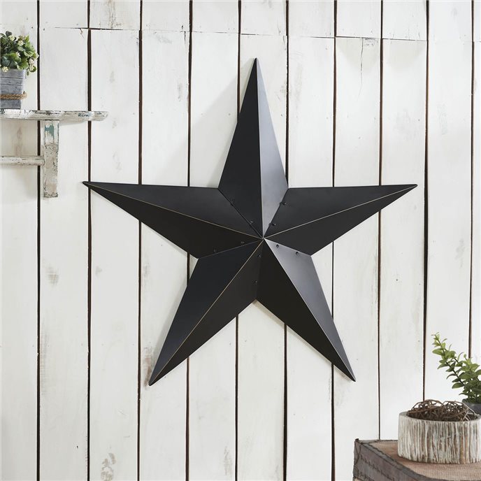 Metal Star Black Distressed 36x36 Thumbnail