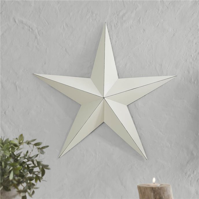 Metal Star Creme Distressed 24x24 Thumbnail