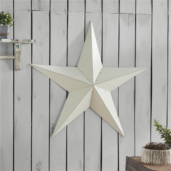 Metal Star Creme Distressed 36x36 Thumbnail