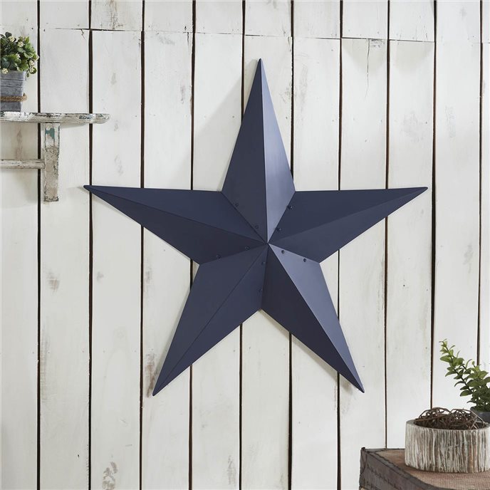 Metal Star Navy Distressed 36x36 Thumbnail
