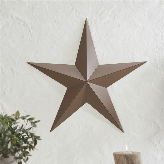 Metal Star Rust Brown Distressed 24x24 Thumbnail