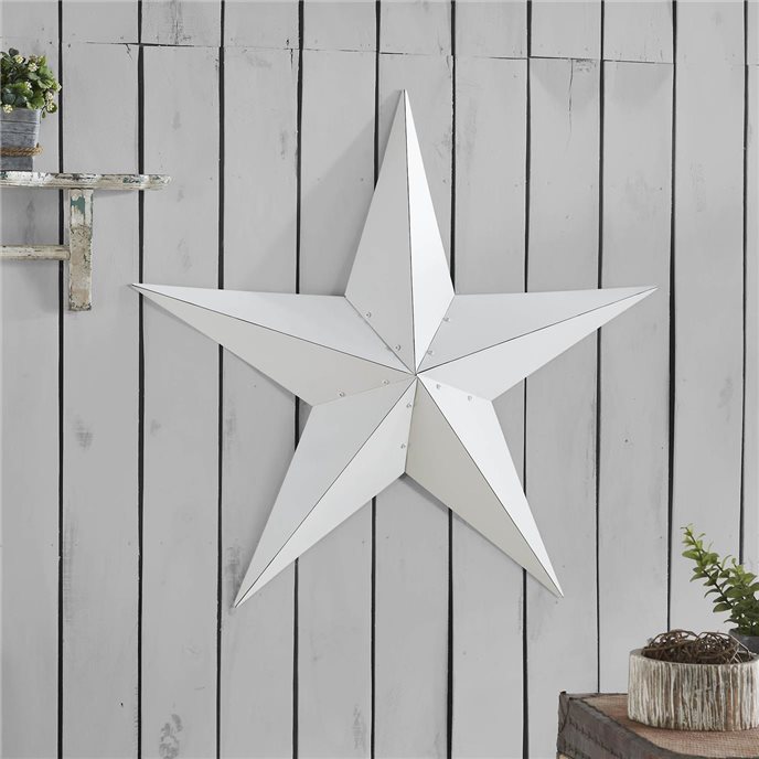 Metal Star White Distressed 36x36 Thumbnail
