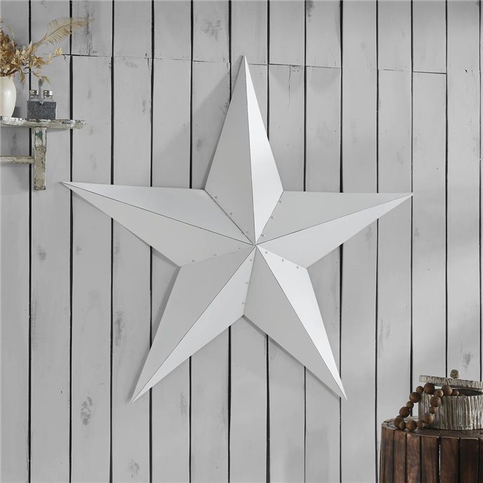 Metal Star White Distressed 48x48 Thumbnail