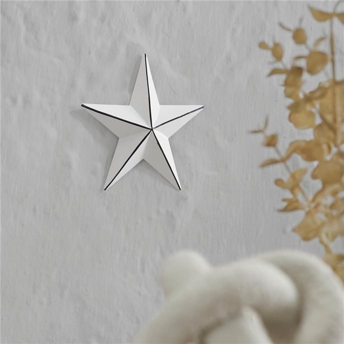 Metal Star White Distressed 4x4 Thumbnail
