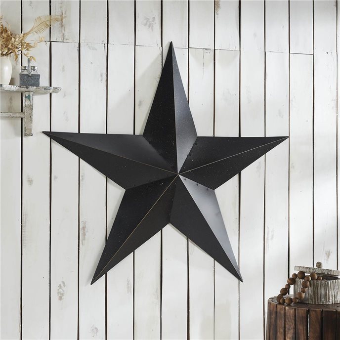 Metal Star Speckled Black Distressed 48x48 Thumbnail