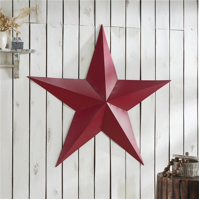 Metal Star Speckled Burgundy Distressed 48x48 Thumbnail
