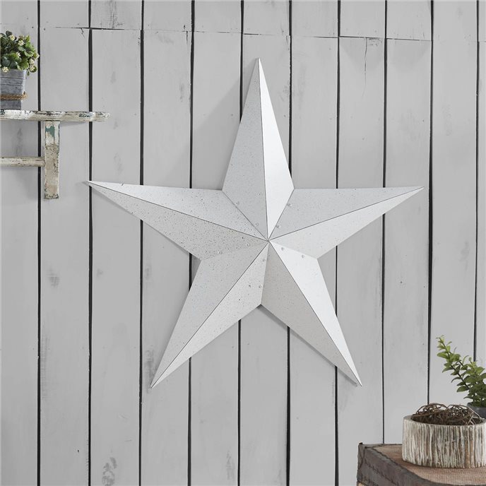 Metal Star Speckled White Distressed 36x36 Thumbnail
