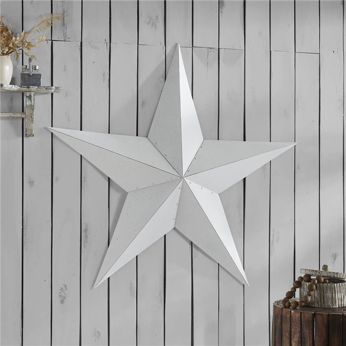 Metal Star Speckled White Distressed 48x48 Thumbnail