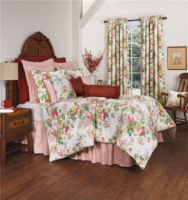 Cottage Rose King Size King Reversible Duvet Thumbnail