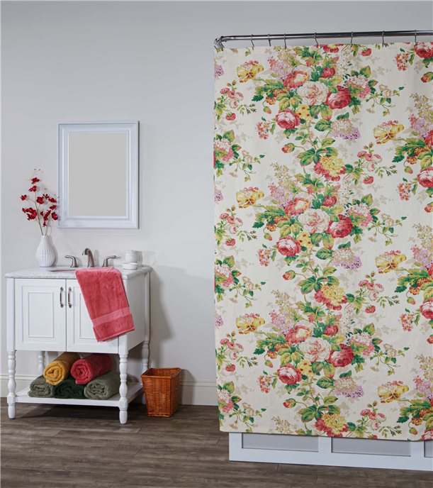 Cottage Rose Shower Curtain Thumbnail