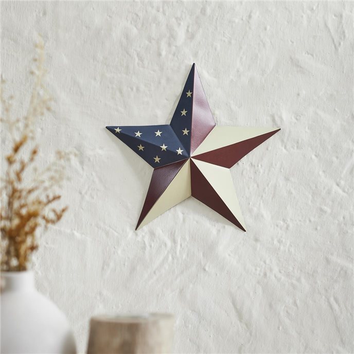 Painted Metal American Flag Theme Star 8x8 Thumbnail
