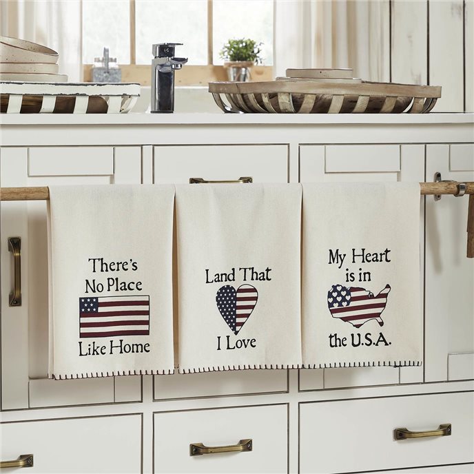 The Land That I Love Tea Towel Set of 3 16x28 Thumbnail