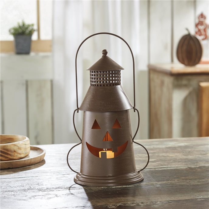 Halloween Lantern Tealight Holder Bronze 12x8x6 Thumbnail