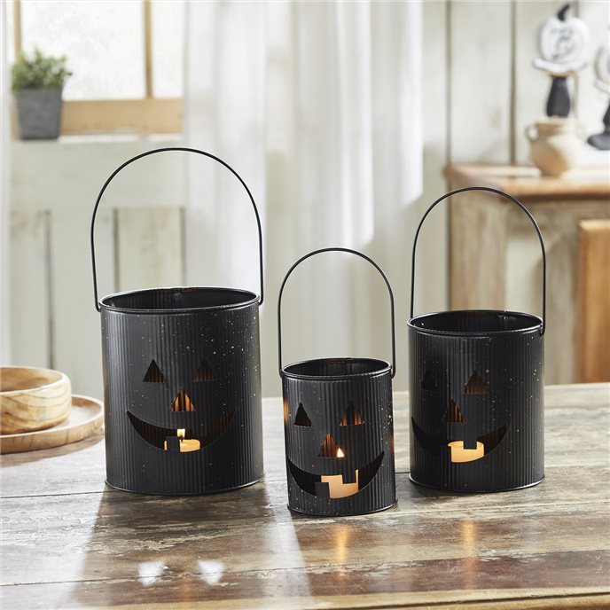 Jack-O-Lantern Bucket Set of 3 - 5/6/7 inch Thumbnail