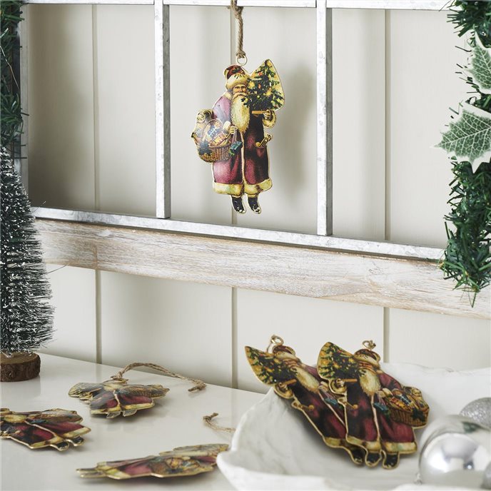 Saint Nicholas Metal Ornament Set of 6 - 5.25 inch Thumbnail