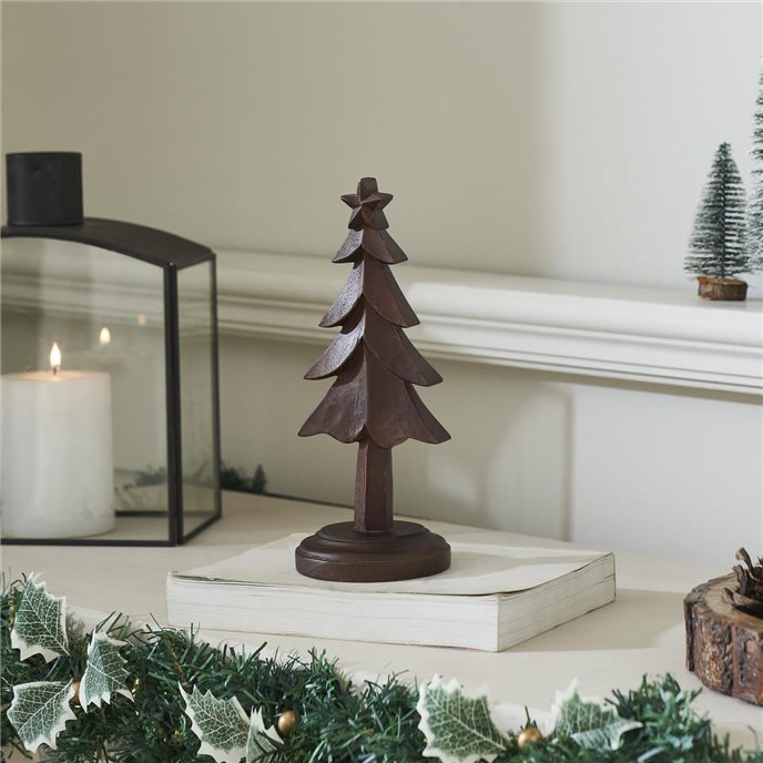 Peaceful Pine Dark Wooden Tree 9x3.5x3.5 Thumbnail