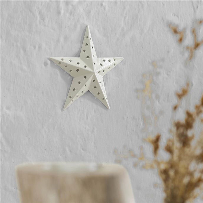 Metal Star Punched Creme 6x6 Thumbnail