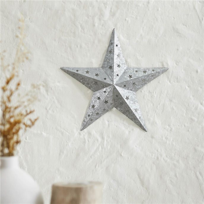 Metal Star Punched Galvanized 12x12 Thumbnail