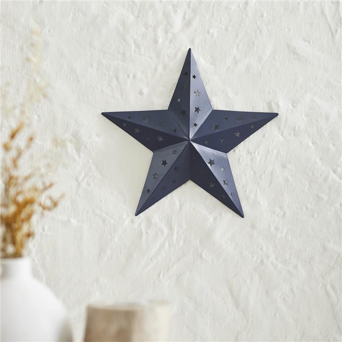 Metal Star Punched Navy 12x12 Thumbnail