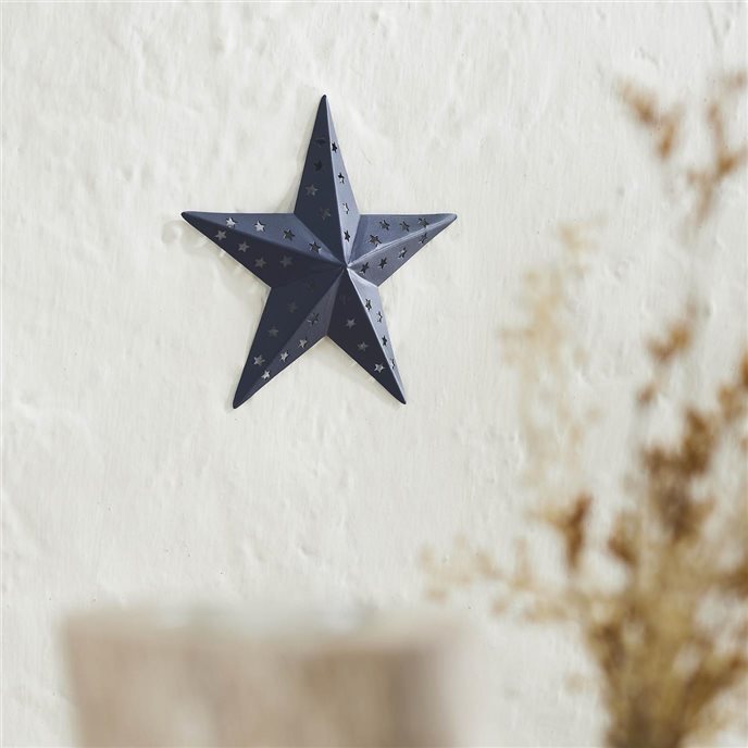 Metal Star Punched Navy 6x6 Thumbnail