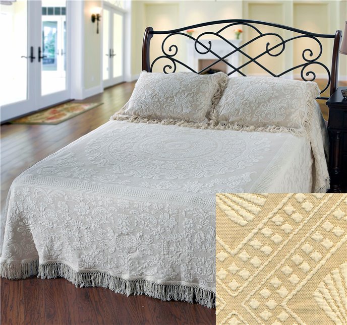 Queen Elizabeth Queen Linen Bedspread Thumbnail