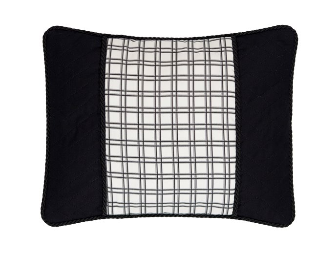 Bouvier Plaid & Black Breakfast Pillow Thumbnail