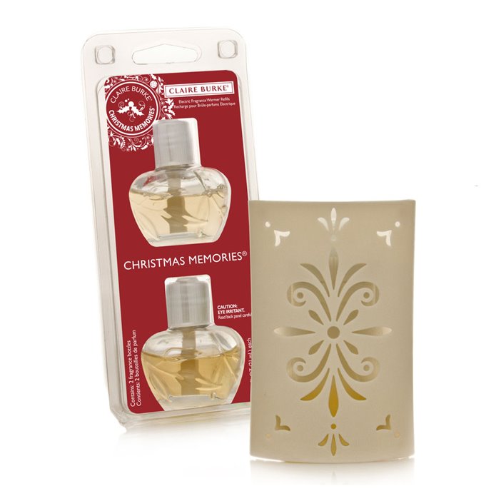 Claire Burke Christmas Memories Fragrance Warmer Refill Pack Plus Warmer Unit Set Thumbnail