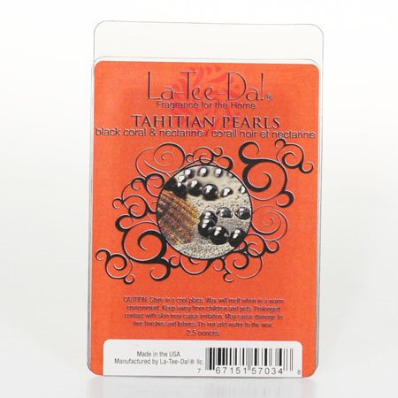 La-Tee-Da Wax Melts Tahitian Pearls - Black Coral & Nectarine Thumbnail
