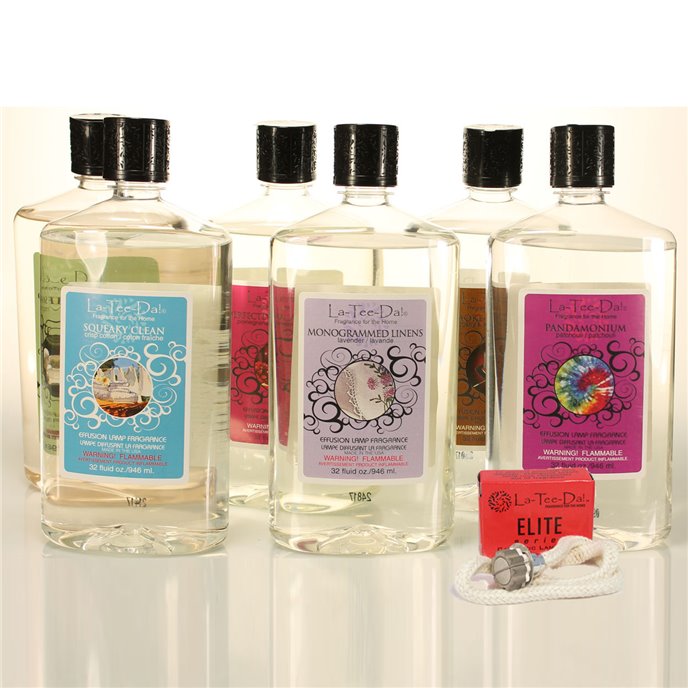 La-Tee-Da top 6 scents 32oz Value Pack + Wick Thumbnail