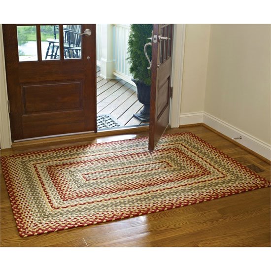 Mill Village Rectangular Braided Rug 48" x  78" Thumbnail