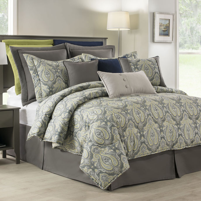 Park Avenue Queen Comforter Set(15" Bed Skirt) Thumbnail
