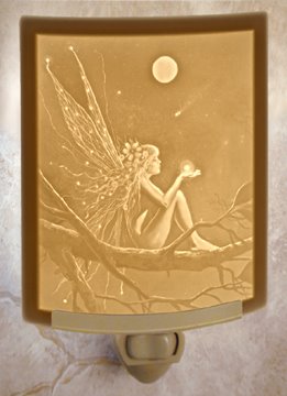 Catch a Falling Star Fairy Night Light by Porcelain Garden Thumbnail