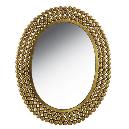 Oval Nailhead Mirror by Split-P Thumbnail
